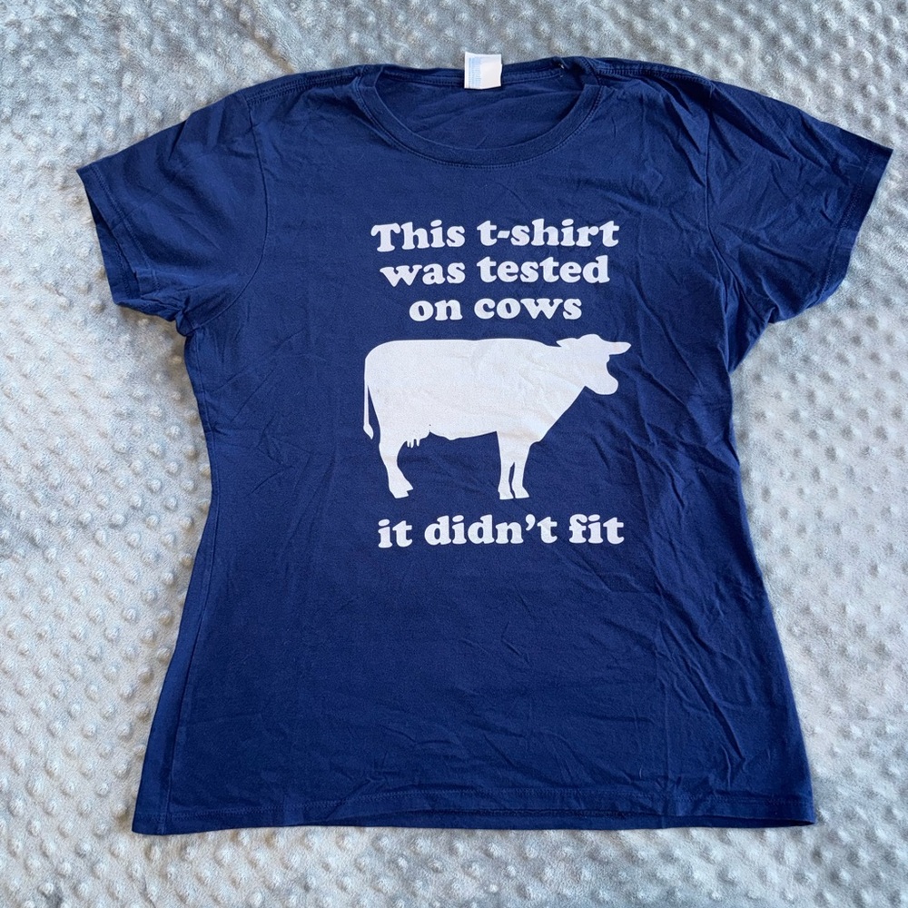Port and Company Blue Graphic Tee